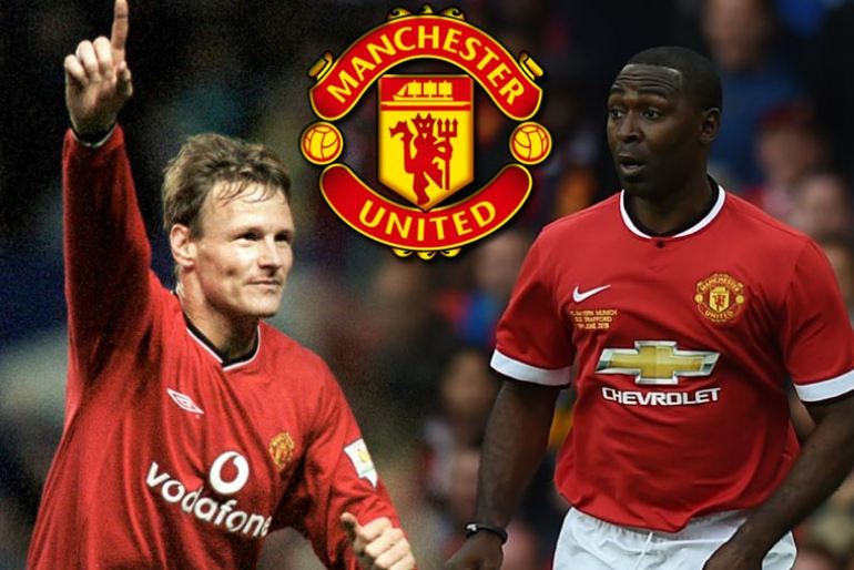Teddy Sheringham & Andy Cole Football