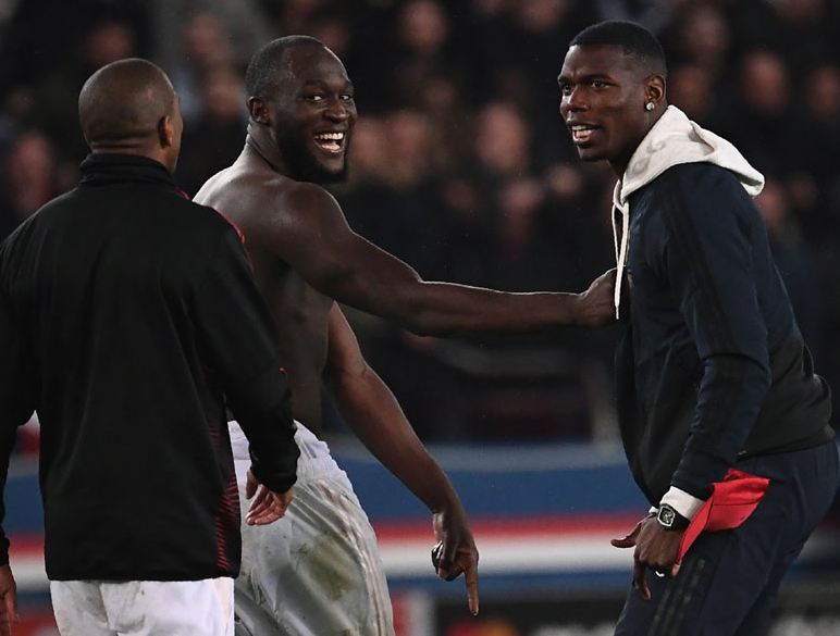 Paul Pogba and Romelu Lukaku Manchester United