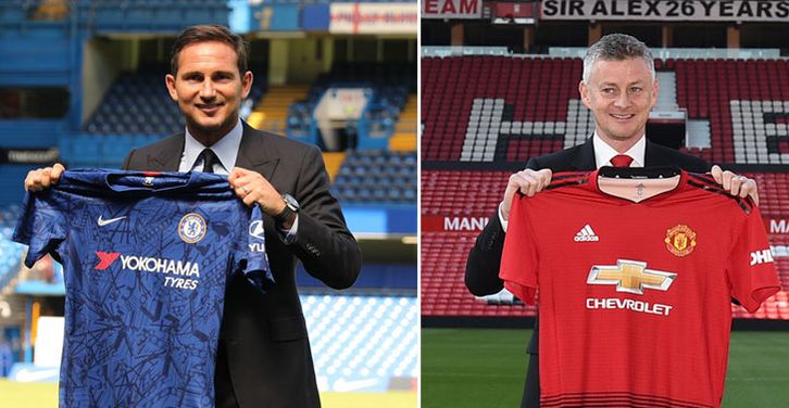 Frank Lampard and Ole Gunnar Solskjær