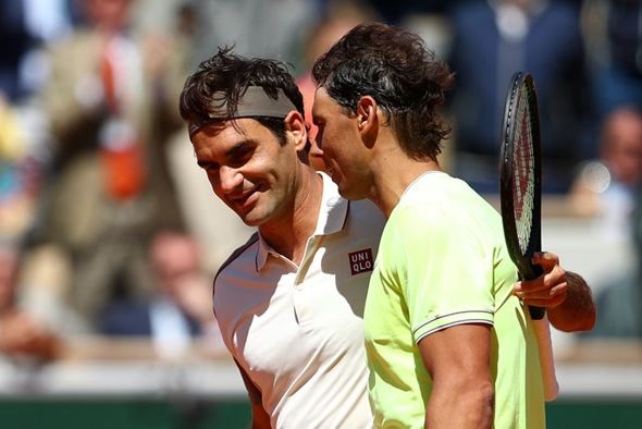 Rafael Nadal and Roger Federer